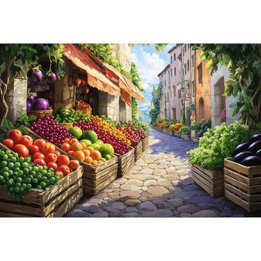 Fruit Stand Canvas